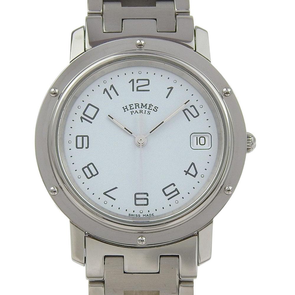 

HERMES Clipper Watches CL6.710 WhiteDial Stainless Steel Quartz Analog display mens Used