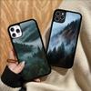 Mountain Forest Phone Case Wireless Charging PC+TPU For IPhone 11 12 13 14 15 16 17 Pro Max Plus Case