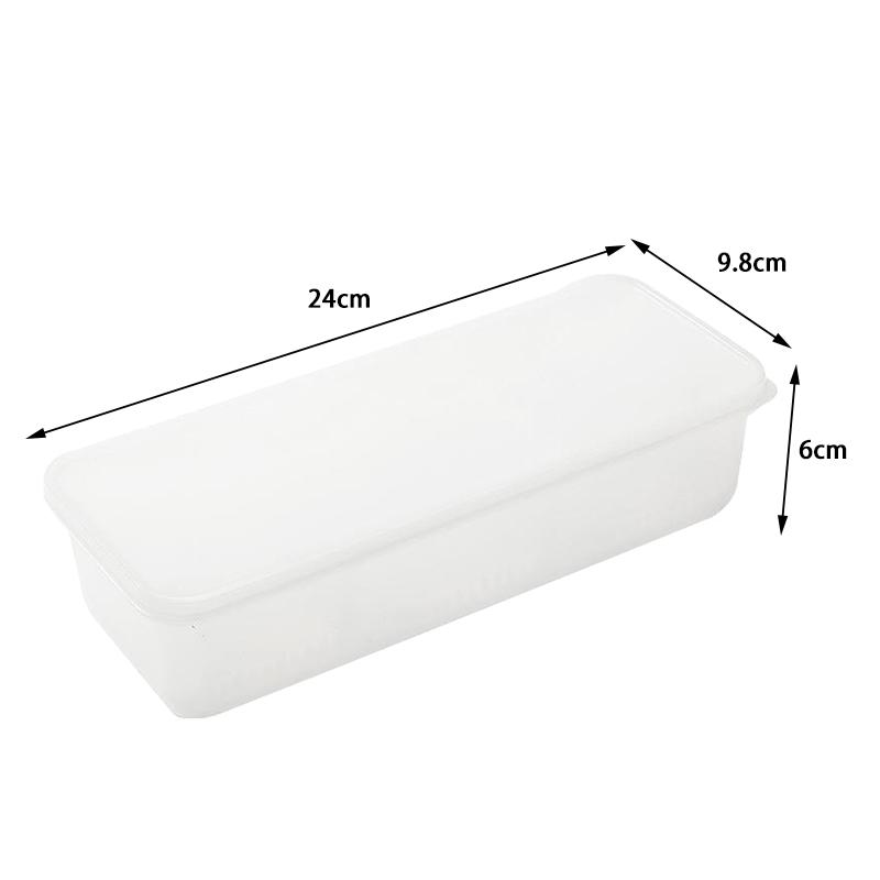 Transparent Storage Box 3 Grids Scallion Ginger Garlic Fresh-keeping Box Refrigerator Fruit Food Container Organizer