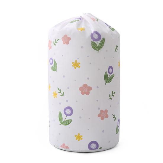 Storage Bag Easy To Clean Moisture-proof Lovely Durable Cylinder Drawstring Moving Quilt for Travel