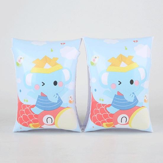 1 Pair Kids Swim Arm Floaties Dual Airbags Inflatable Swimming Armbands Professional Adults Kids Swimming Learner Aid Accessories