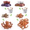 Detaillierte Kunststoff-Oktopus-Lebenszyklus-Figur für interaktives Lernen und Spielen
