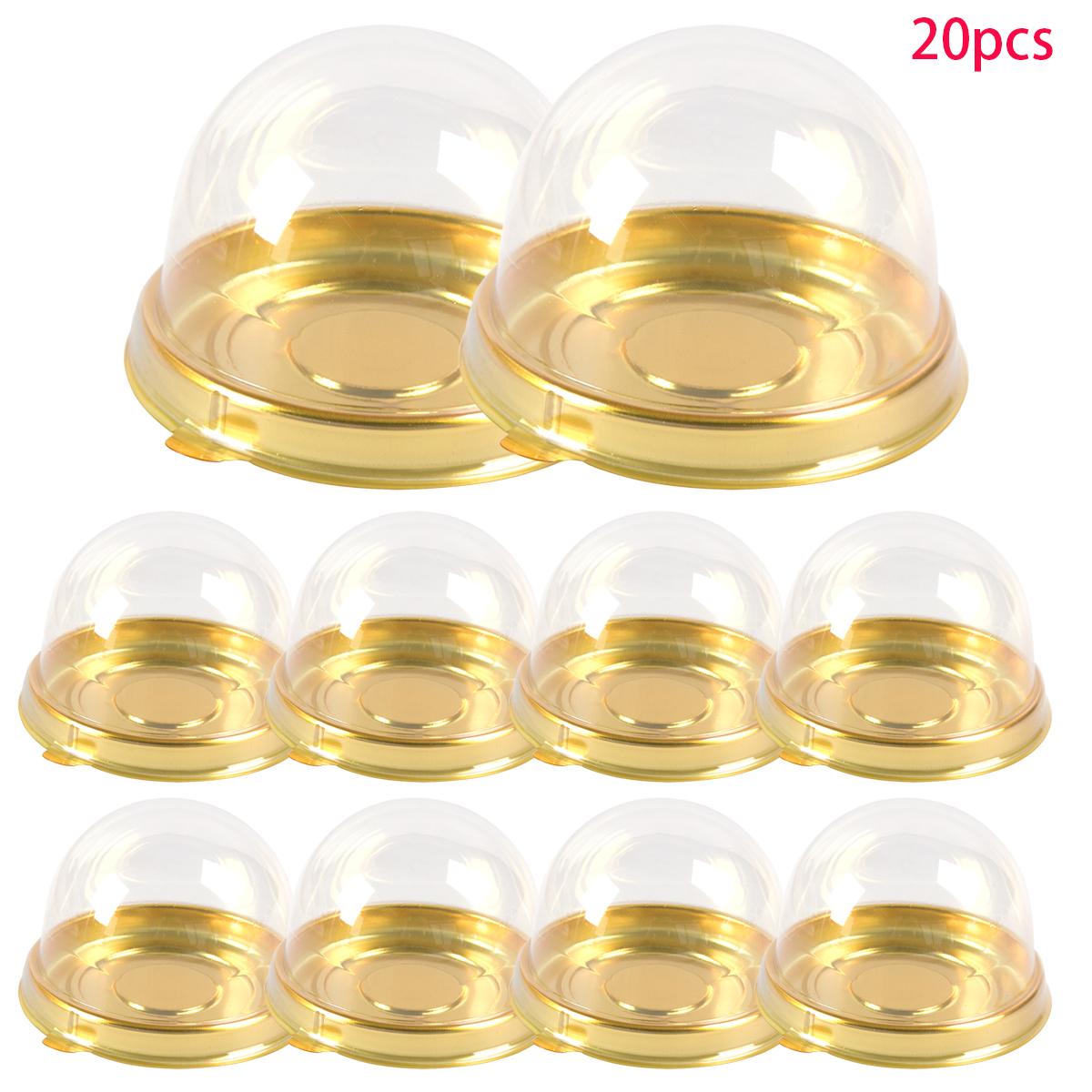 

20/25pcs Dessert Cupcake Cups with Lids Disposable Muffin Cups Party Cake Packaging Box For Birthday Party Supplies Wedding