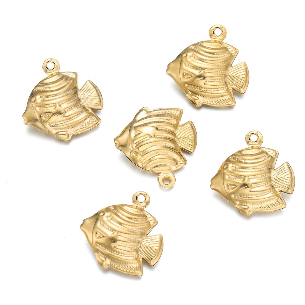 10pcs/lot Various Stainless Steel Shell Starfish Ocean Pendants For Handmade DIY Bracelet Bangle Pendant Jewelry Accessories