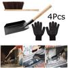 3PCS/SET Gloves Daily Necessities Iron Convenient Cleaning Kit Tidy Fireplace Tool Stove Brush Clean Iron Shovel