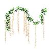 Simulated Wisteria Flowers Faux Weeping Plant with Flowers Artificial Flowering Wisteria Vine for Garland Wedding Arch Wall Decor