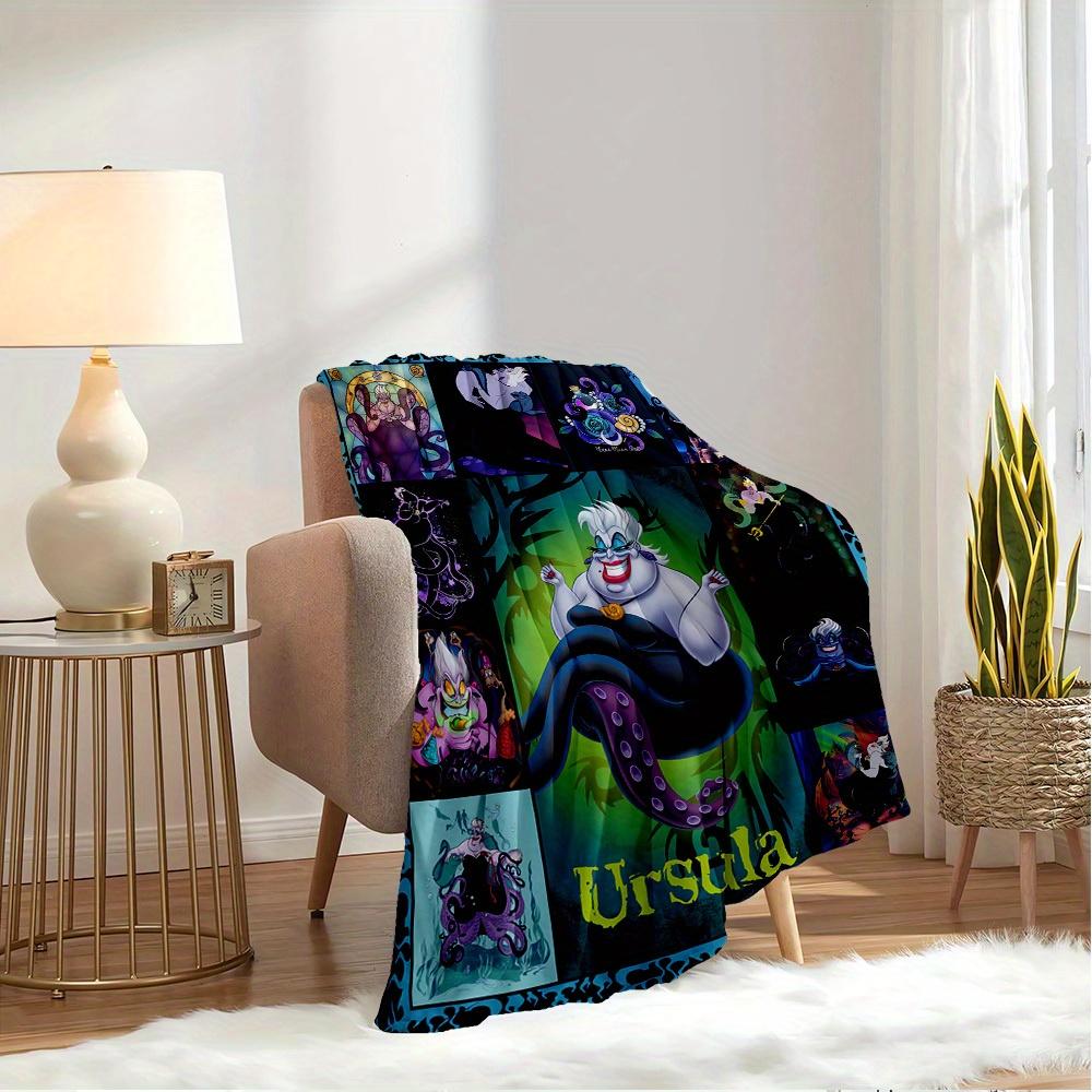 1pc Velvet Ursula Villains Disney The Little Mermaid Bedding Throw Blanket Couch Cover Sofa Throw Gift Home