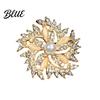 Zinc Alloy Brooch Retro Style Round Floral Design Lapel Pin