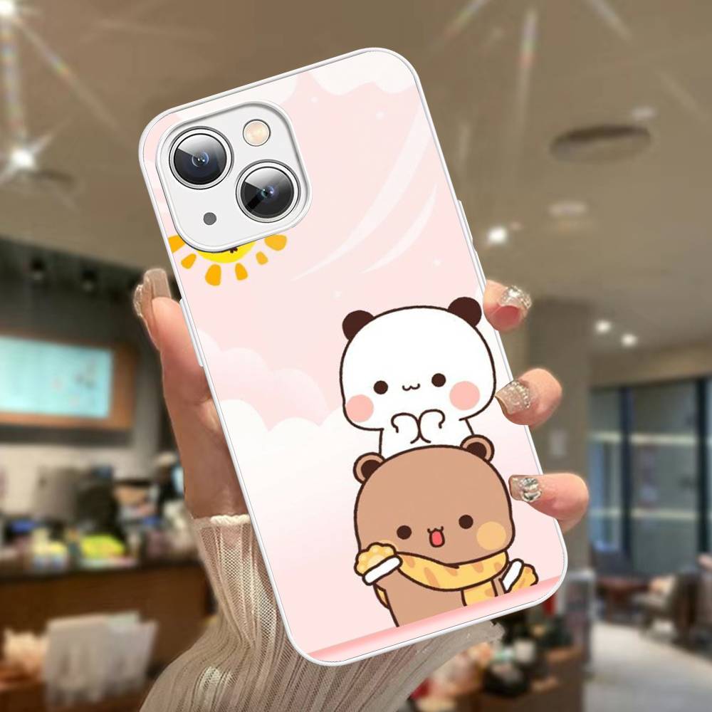BuBu And DuDu Tempered Glass For Iphone 14 13 12 11 Pro Mini XS MAX 14Plus X XS XR Fundas iphone XR
