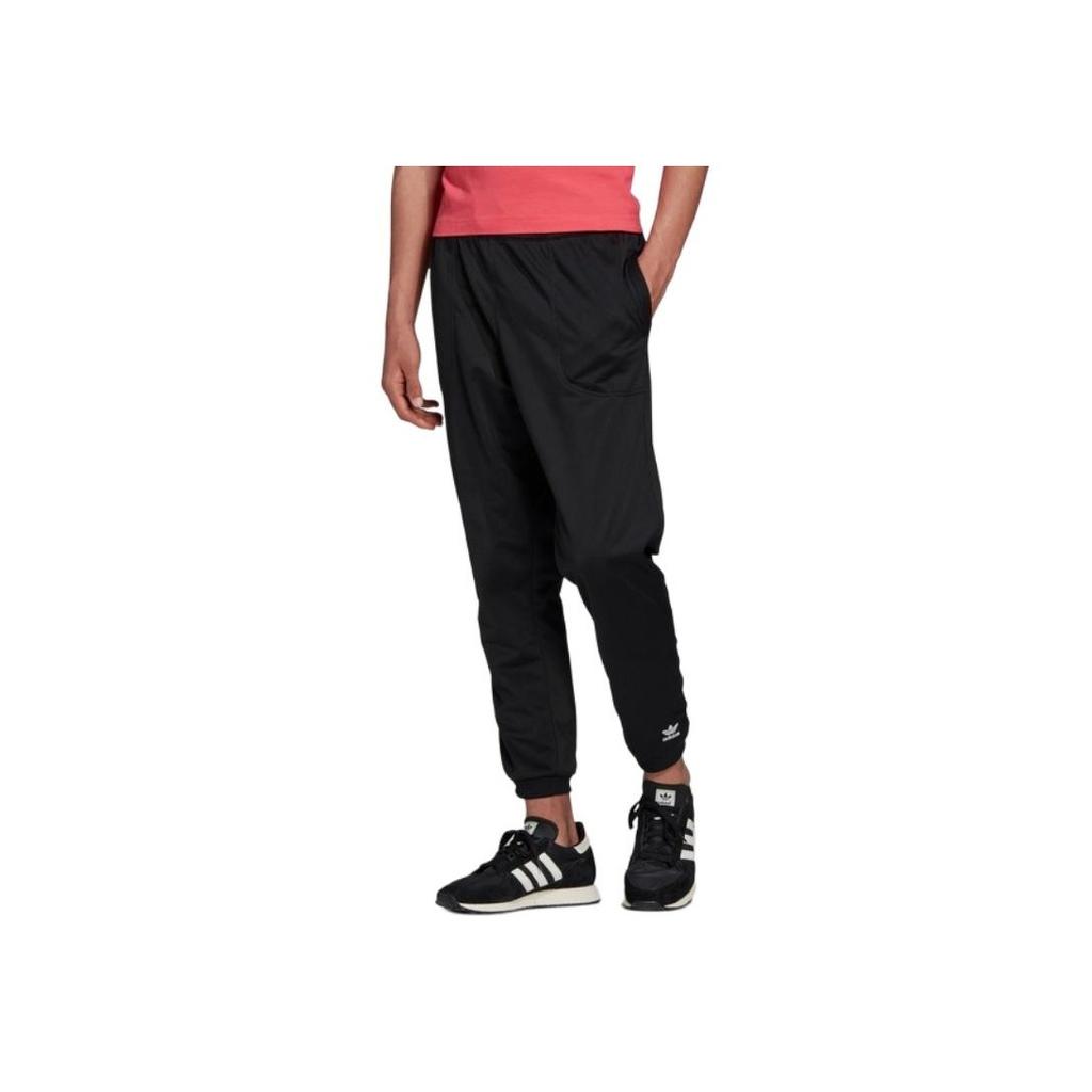 Adidas Originals PT3 Comfortable Skin-Friendly Simple Knitted Sports Pants Men Bottoms Black FM3691