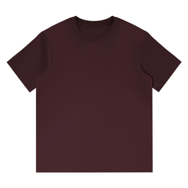 230G Cotton Heavy Short-Sleeved Men's T-shirt Casual Loose-Fitting T-shirt Wholesale Solid Color Spring and Summer Men's Clothes