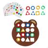 Color Learning Board Game Shape Matching for Toddlers Girls Boys