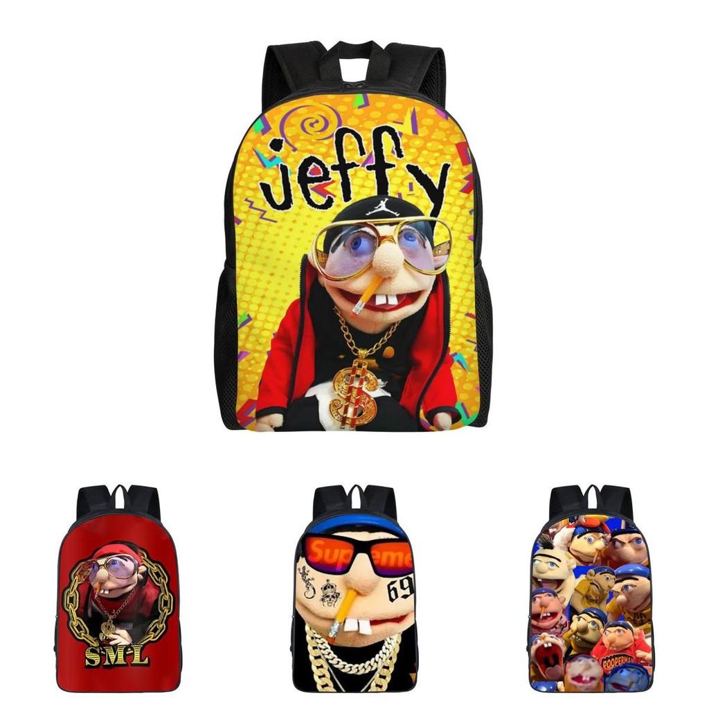 Woodyotime Jeffy Kids School Backpack With Oxford Fabric For Elementary Students