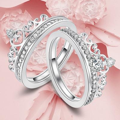 Vintage Lover Detachable Detachable Crown Engagement Ring