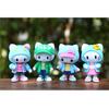 Adorable Kt Cat Figurine Cute Fashionable Pvc Cat Doll For Home Desk Decoration