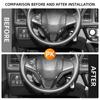 For Honda Fit 2018 2019 City 2014-2019 HRV 2016-2019 Vezel 2014-2019 Steering Wheel Trim Decoration Sticker Cover Accessories