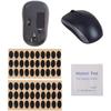 60Pcs Black Mouse Feet Sticker Skates Pads Replacement Feet for M215 / M310 / M325 Mouse Pads and Wrist Rests, Mouse Pads