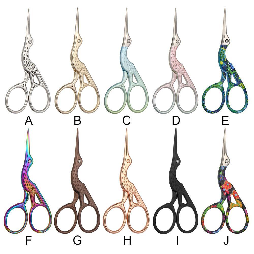 Embroidery Retro Home Cross Stitch Scissors Scissors Stainless Steel Crane