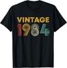 Vintage 1984 41st Birthday Gifts for Men Women 41 Year Old T-Shirt Men Clothing Tops Custom Printed Graphic T Shirts Camisas