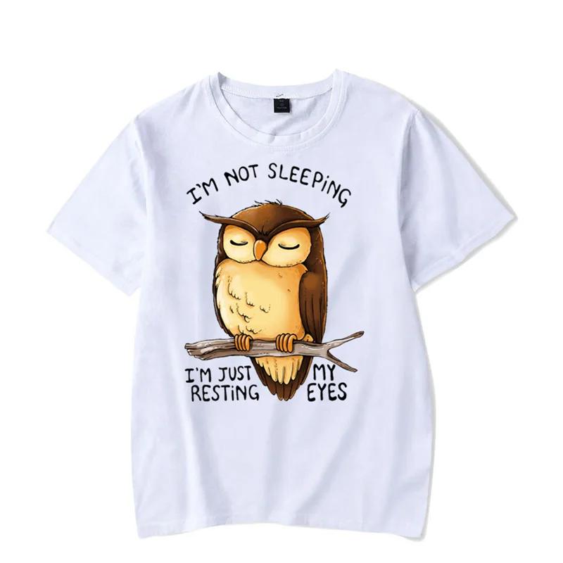 Tricou bărbați Nu dorm I’m Just My Resting Eyes Tricou Kawaii Bărbați Femei Tricou Funny Owl Graphic Cămăși Harajuku