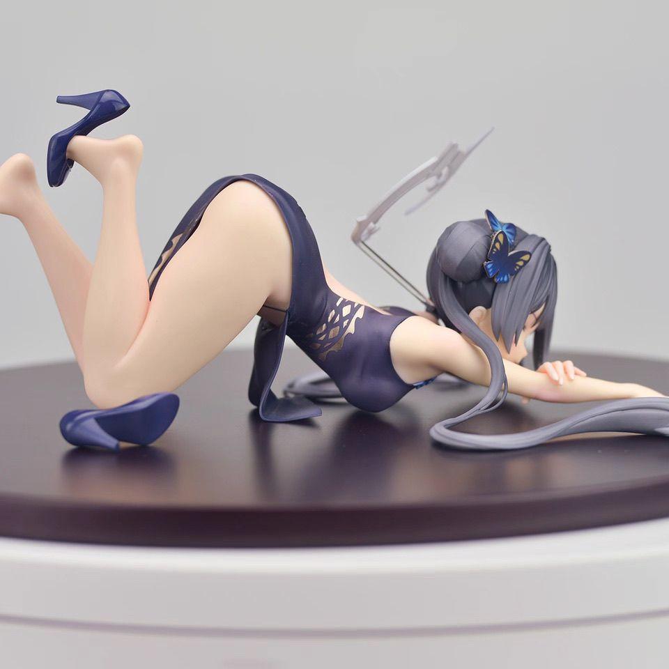 In Stock Blue Archive Kisaki Anime Figure Lying Posture Girls Action Figures Model Statue Doll Collection Decoration Toys Gifts