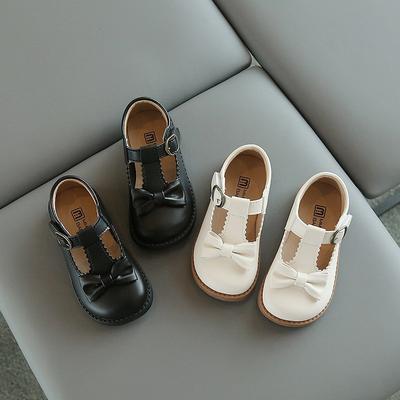 Girls Sweet Princess Shoes Spring and Autumn Children's Foreign Fashion Small Leather Shoes British Style Retro Doudou Shoes