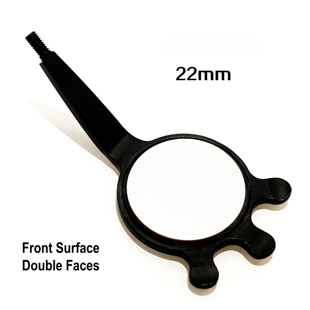 Dental Odontoscope Front Surface Mouth Mirror with Handle Oral Care Examination Hygiene Glass Rhodium Mirror