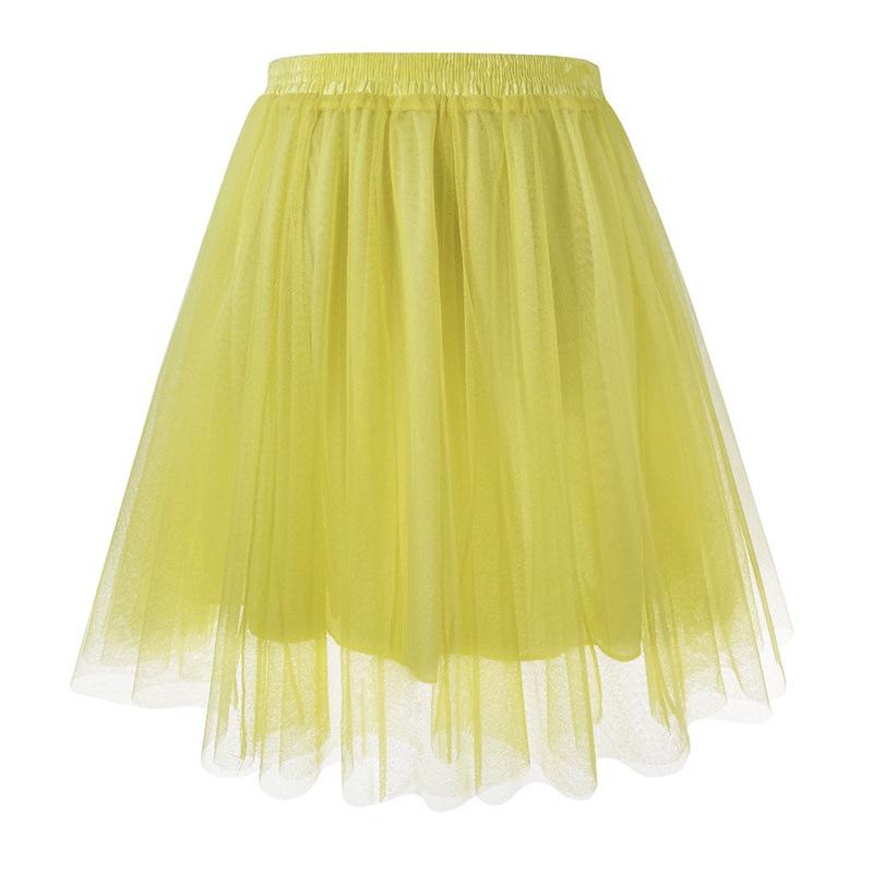 Women’s Tulle Mini Skirts Pleated Tulle Skirts Princess Skirts Under-Skirts Full-Skirted Skirts High-Waisted Lightweight Tulle Skirts