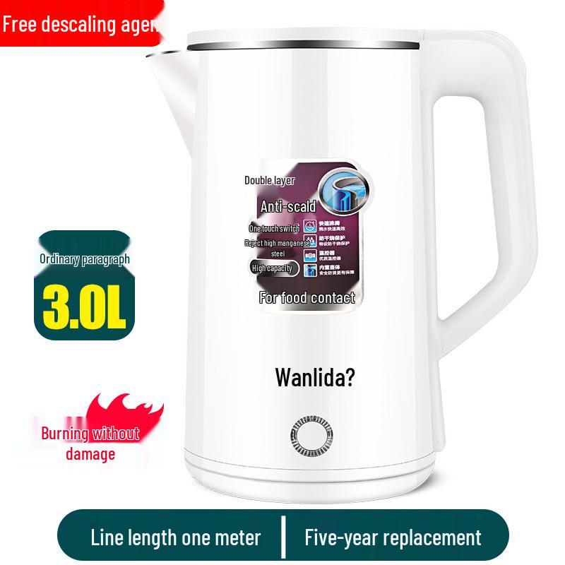 

Електричний чайник Wanlida з нержавіючої сталі великої ємності з автоматичним вимкненням