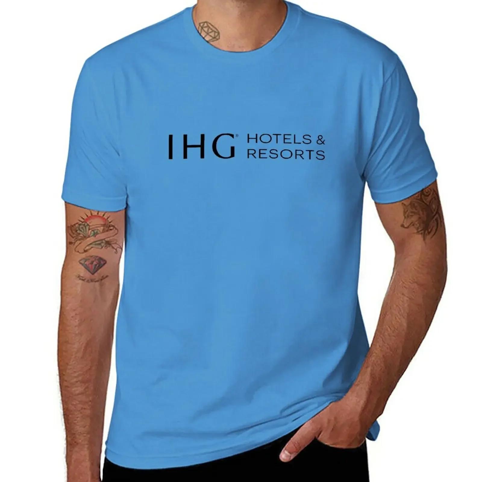 Tshirt for a Blouse graphic men workout New IHG Hotels Resorts logo TShirt men clothing harajuku oversized summer style S