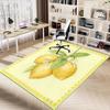 1PC lemon flower Non-Slip Floor Carpet Compatible for Office&Living Room&Bedroom&Dining room - Flat- Soft & Pattern, Vibrant Colors-W267