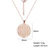Cazador  Chakra Flower of Life Necklaces Mandala Stainless Steel Chain Necklace Amulet Geometric Jewelry for Women
