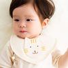 Y-1288 Pumpkins BABY 100% Organic Cotton [Cat Series] Cat Mini Bib Made in Japan (Natural)