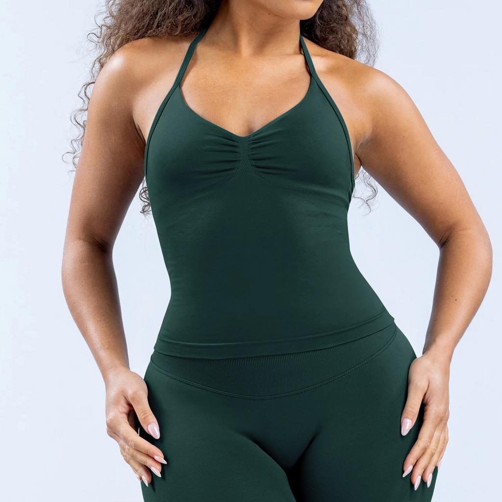 Women's tank tops shapewear fit sexy body shaper yoga fitness sportwear