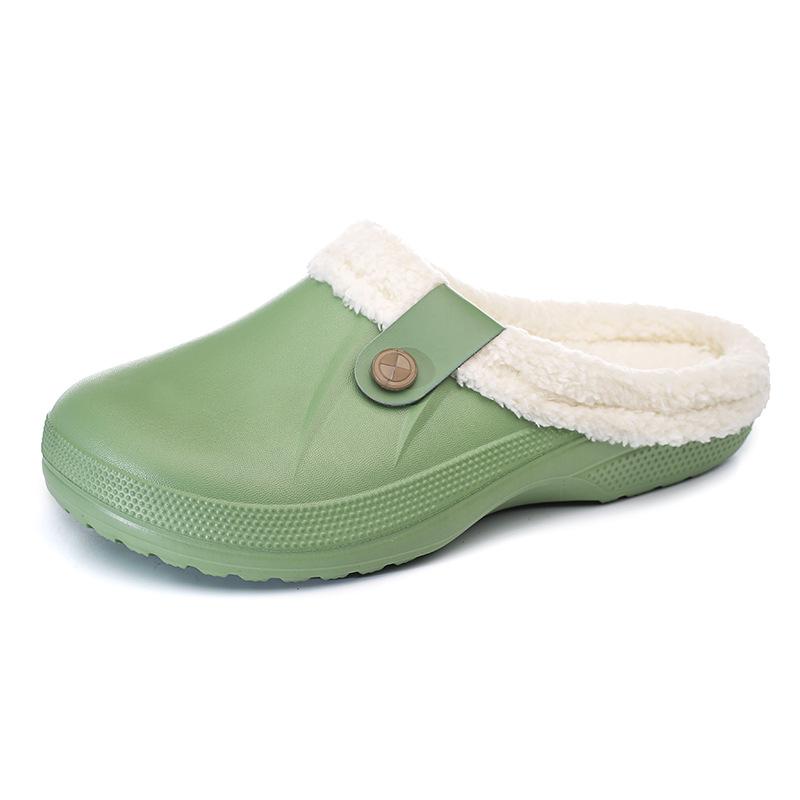 Mulheres Homens Sapatos de Jardim Exterior Homens Chinelos Antiderrapantes Quentes Mulheres Chinelos Impermeáveis Interior Chinelos Fofos e Felpudos