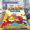 Custom Name Babblarna Bedding,Quilt Set Quilt Cover Pillowcase Home Birthday Gift(1 * Duvet Cover + 2 * Pillowcase, Without Core)_xia