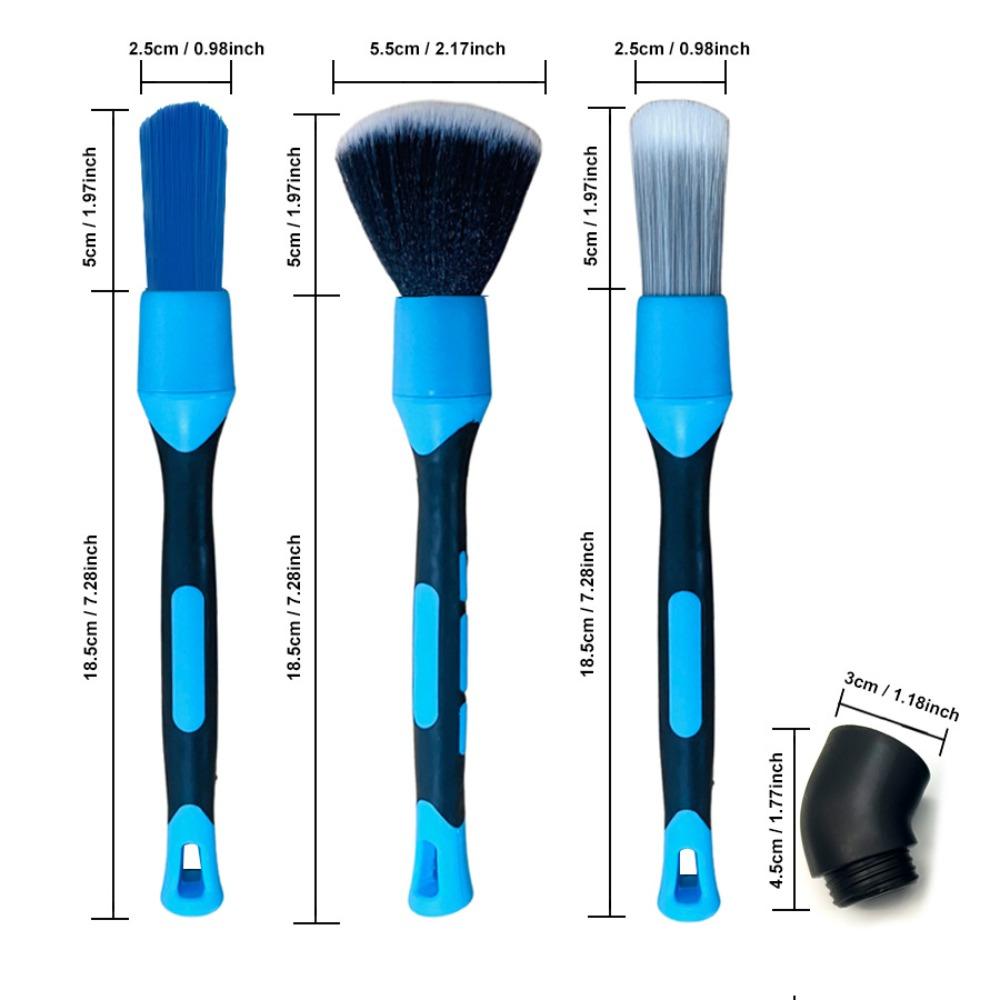 Multifunctional Car Clean Brush Soft Bristle Wheels Cleaner Car Washing Brush  Air Outlet Vent