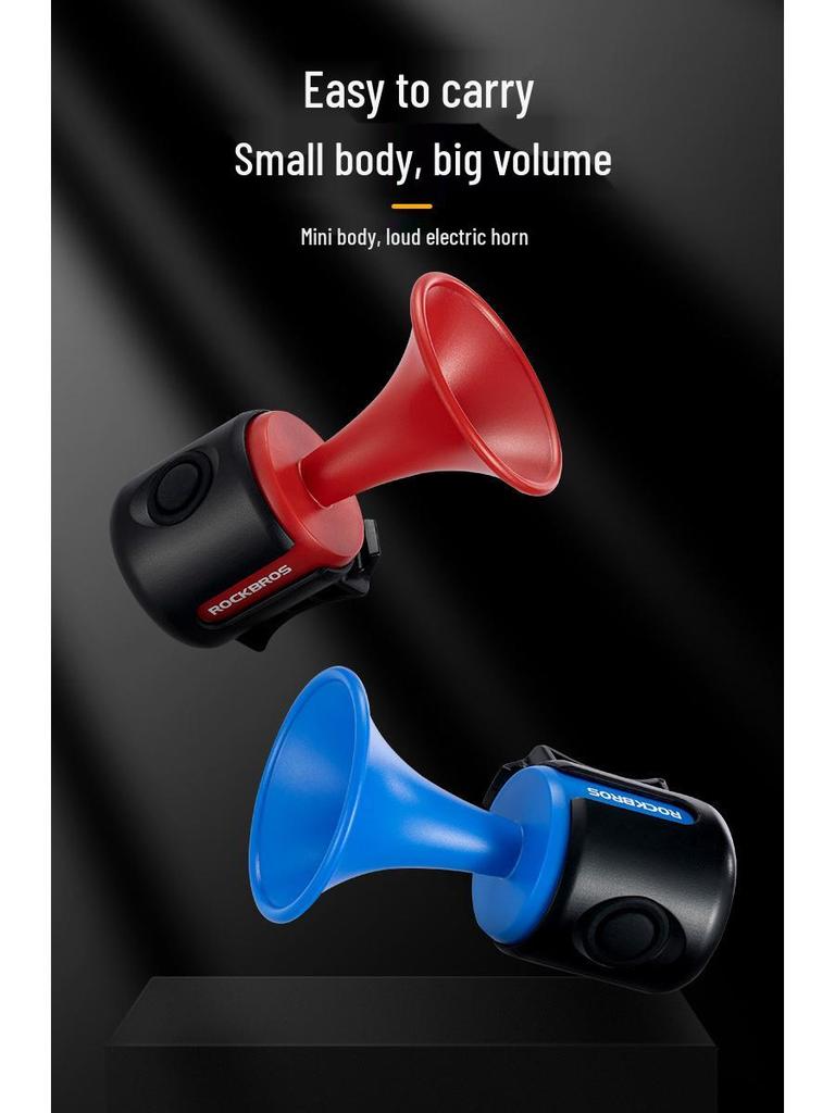 Rock Brothers Universal Electric Bike Horn for Road, Mountain, and Children's Bikes