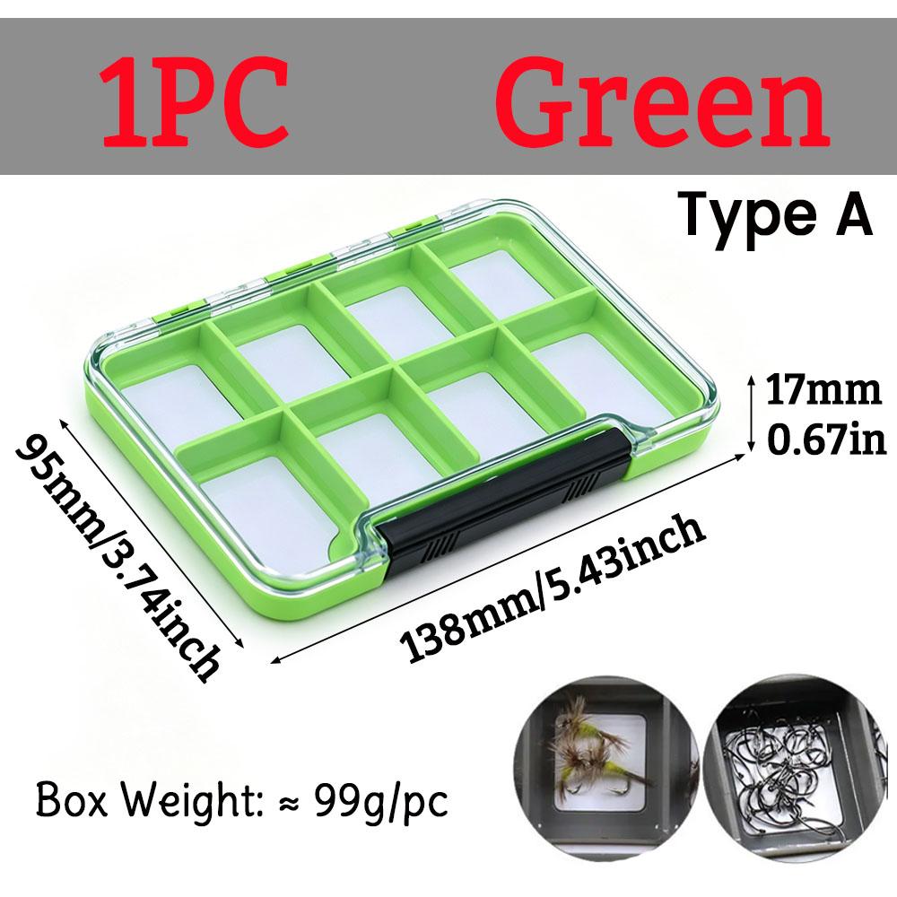1PC Fly Fishing Box Multi-style Foam/Compartment Tackle Case Waterproof Transparent Hook Lure Storage Box for Trout Bass Angling