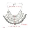 Gypsy Bohemia Coin Tassel Statement Choker Necklace Women Boho Afghan Turkish Ethnic Tribal Jewelry Accessories