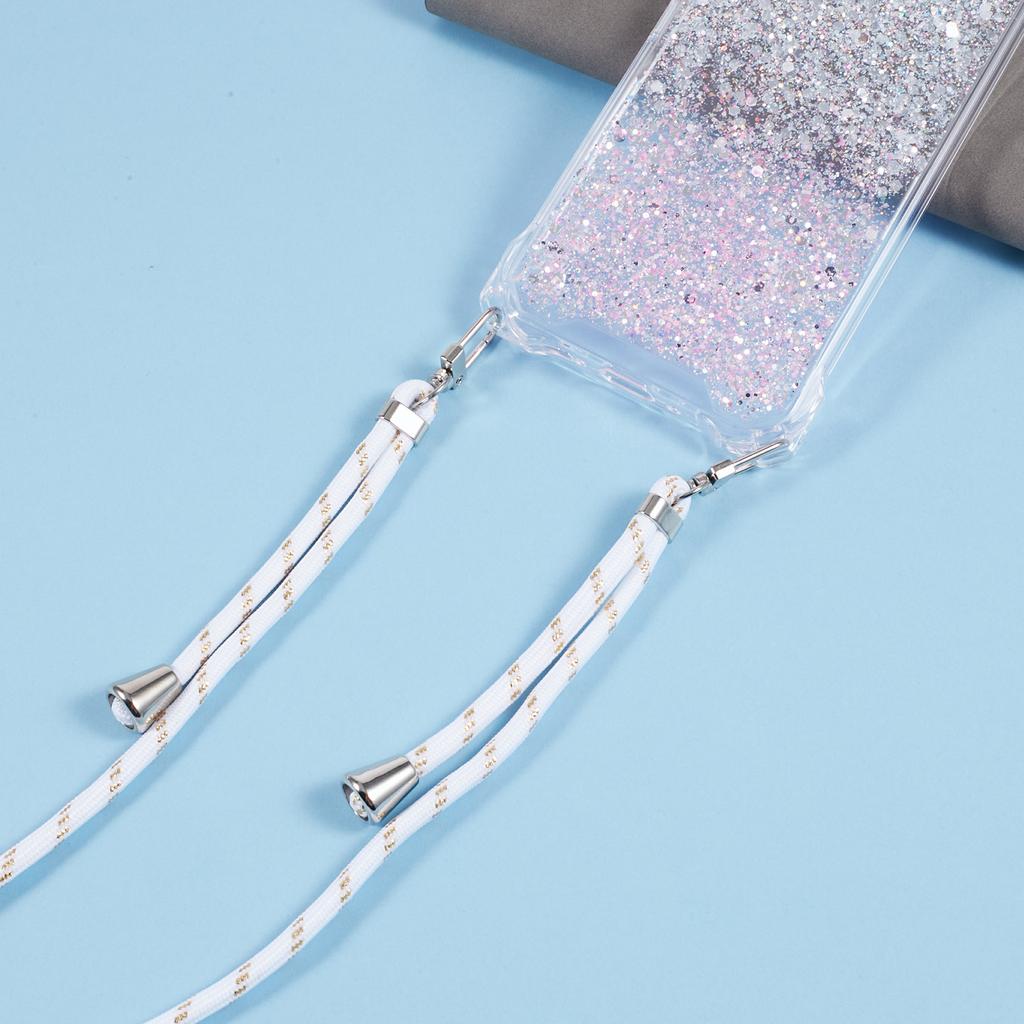 For Samsung Galaxy A54 5G Wholesale Phone Cases TPU+Acrylic Gradient Color Cover with Strap