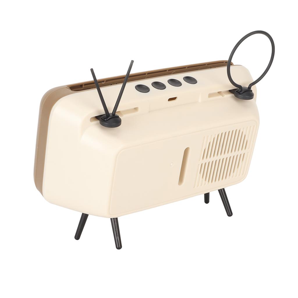 TV Style Phone Holder Retro Scratch Resistant Decorative Desktop Mobile Phone Stand for Home Dorm Co