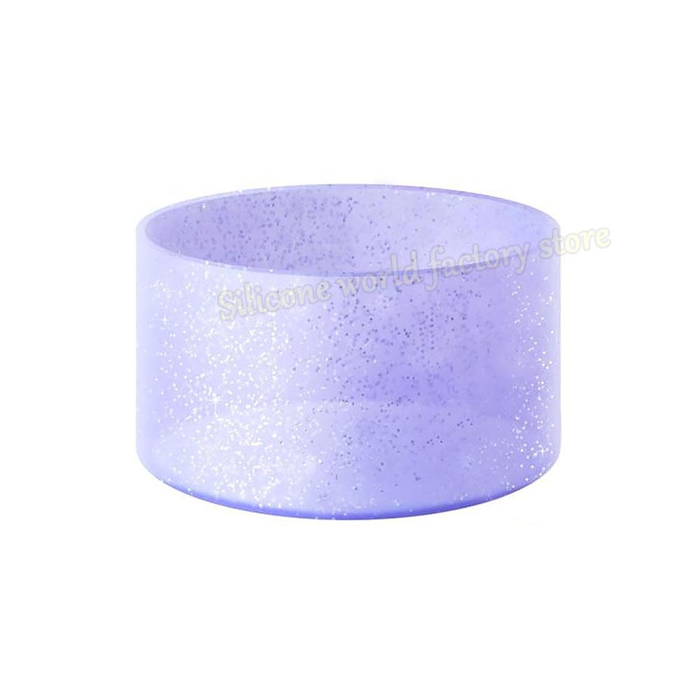 SW 7.5CM Glitter Silicone Cup Bottom Cover For Stanley 40oz/30oz Tumbler Anti-Slip Silicone Boot Sleeve 75MM Water Bottle Covers