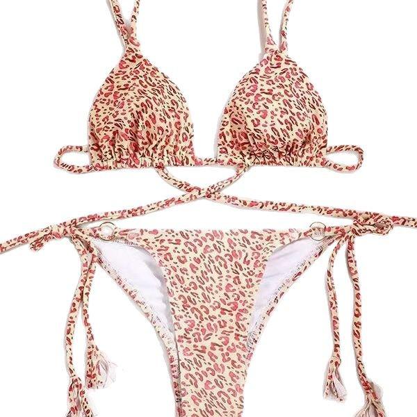 2025 Nowe Damskie Bikini Wiązane - Moda Europejska i Amerykańska, Styl 8819