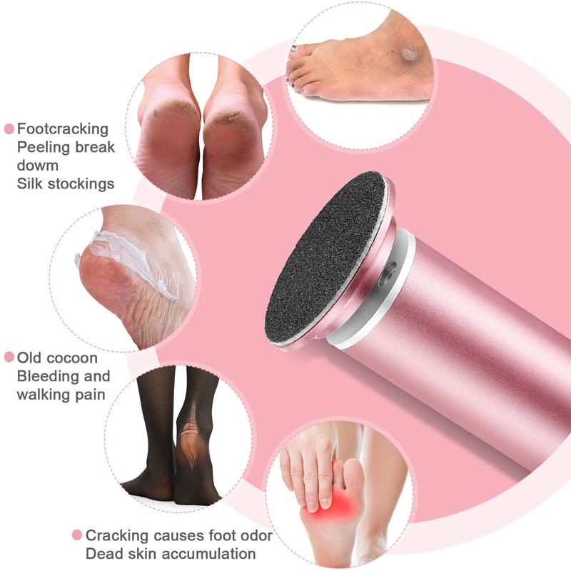 New Professional Portable Pedicure Tools Sandpaper Foot File Dead Skin Removal Electric Foot File Callus Remover Tools