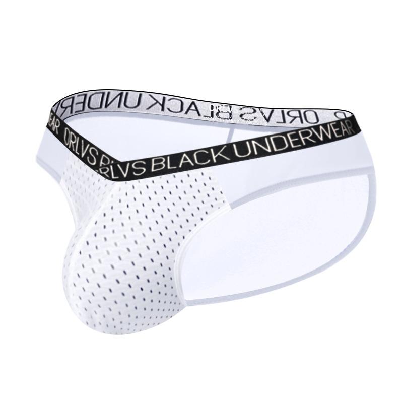 Slip en maille respirante pour homme, sous-vêtement de sport taille basse transparent à séchage rapide, sous-vêtement convexe en U pour homme