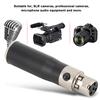 2PCS Mini XLR 3pin Male To Mini XLR 4pin Female Zinc Alloy Casing O Adapter Connector