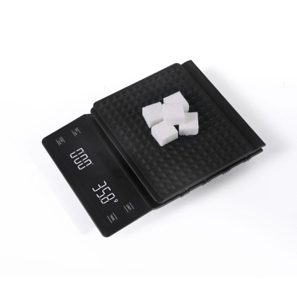 Portable Digital Kitchen Scale 0.1g High-precision Coffee Scale with Insulation Pad for Weighing Coffee and Food