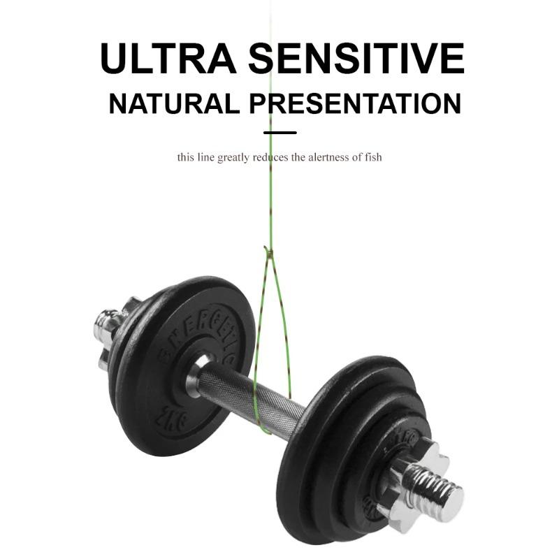 120M Färgglad Super Osynlig Fläckig Fiskelina Monofilamentlina Fläckig Fluorkarbonbelagd Karpfiskelina Pesca