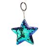 Women Glitter Sequins Star Car Keychain Key Ring Bag Hanging Ornament Pendant